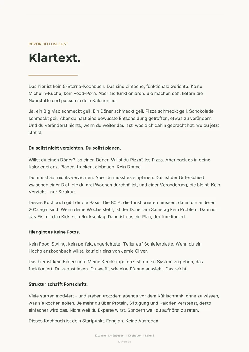 Klartext.